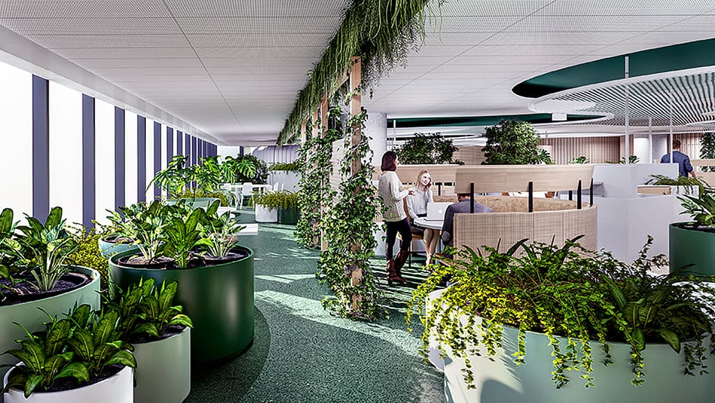 Breakout Retreat Area with People