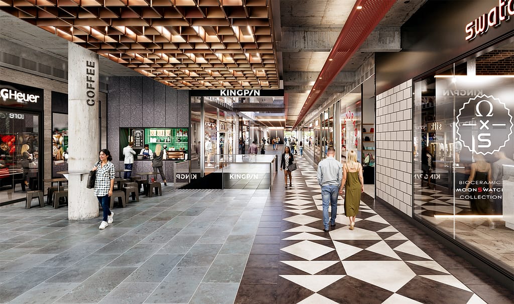 Collins Arcade - 260 Collins Street - Interior Render