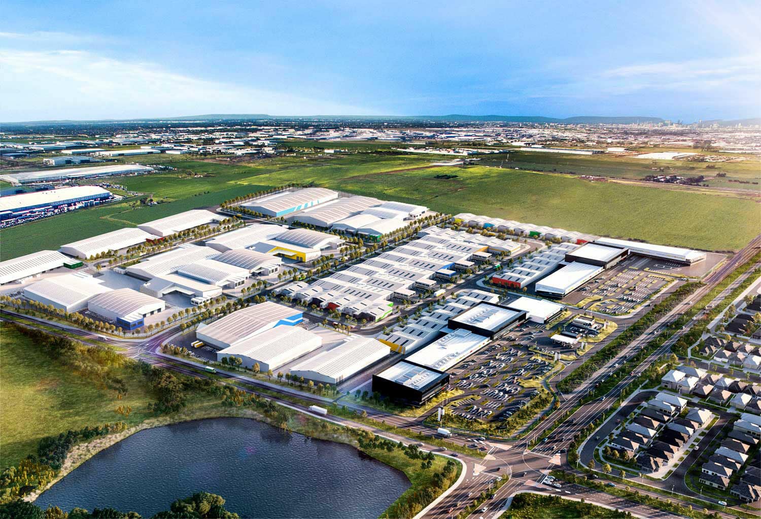 Leakes Road, Truganina - Aerial 01 - External Render